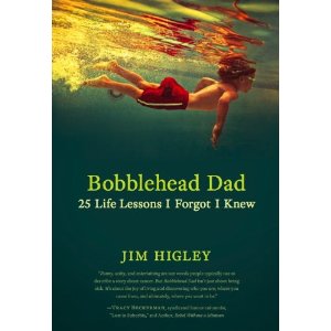 Bobblehead dad jim higley cover showing boy swimming underwater