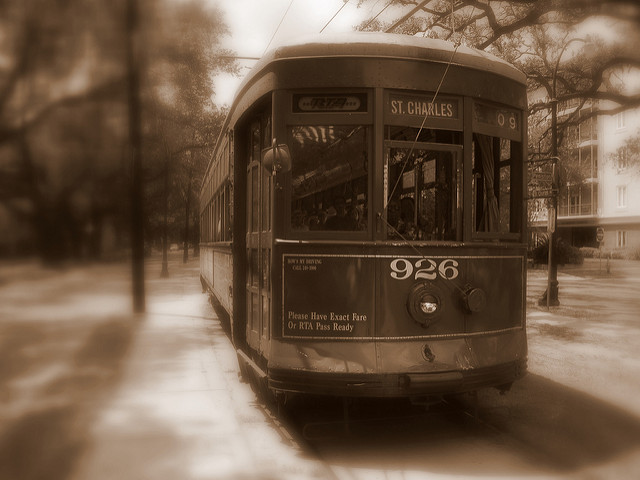 Street car in new orleans