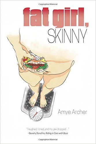 fat girl skinny cover woman with sandwich on scale