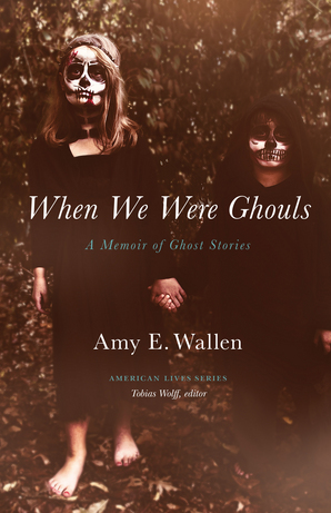 Cover of when we were ghouls two young females with skeleton faces holding hands