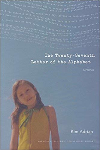 Cover of 27th letter of the alphabet image of young girl author against blue sky