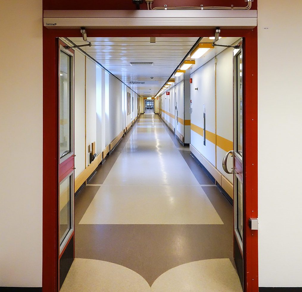 long hospital corridor hallway