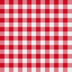 red checked table cloth swatch