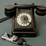 rotary phone and cell phone