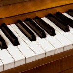 Piano Keys on Mahagony piano