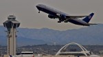 airplane taking off at LAX