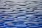 close up of pattern resembling both ocean waves and sound waves