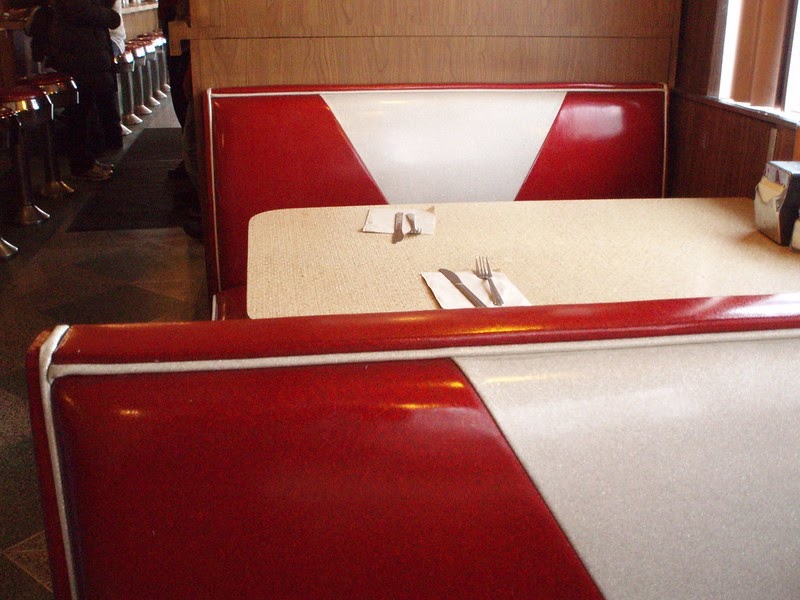empty diner booth