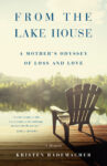 from the lake house cover, a chair on a deck overlooking a lake with tree line