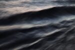 close-up image of silky ocean waves