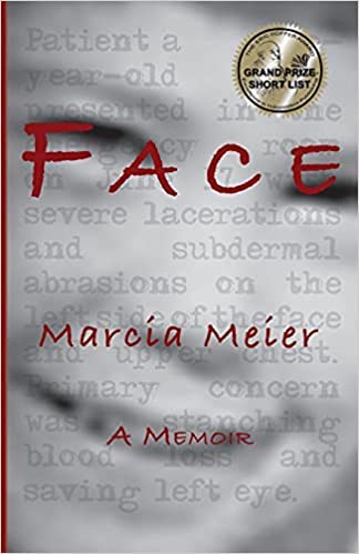Book cover of Face: A Memoir shows closeup of child's face with words printed over it