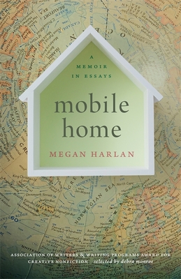 Cover of the book Mobile Home with the title in the middle of a green directional arrow on a map