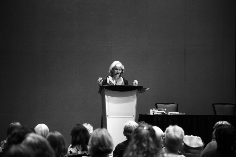marion winik speaking at 2021 HippoCamp
