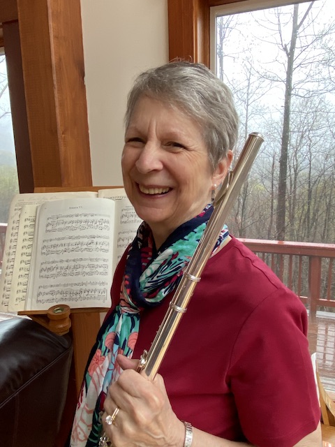 carole duff with flute