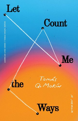 The book cover shows the title Let Me Count the Ways in black on a blue, rose and yellow background