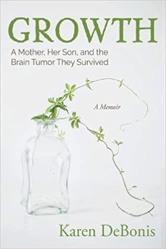 Cover of growth by karen debonis plant growing out of glass jar