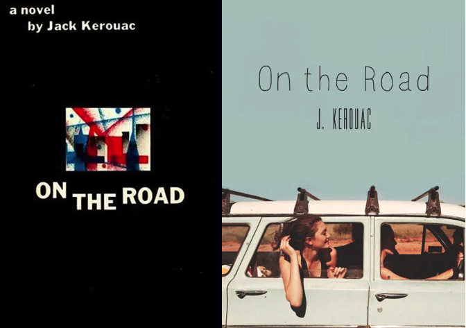 Two covers of on the road as described in the interview