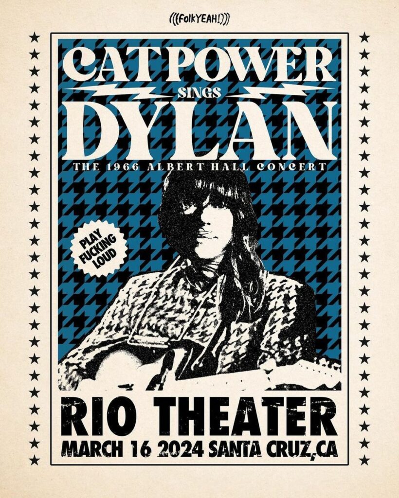 poster image of a bob dylan tribute show by Cat Power from 2024