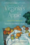 cover of virgnia's apple by Judith Barrington. apples laid out on a table, emulating a still life painting